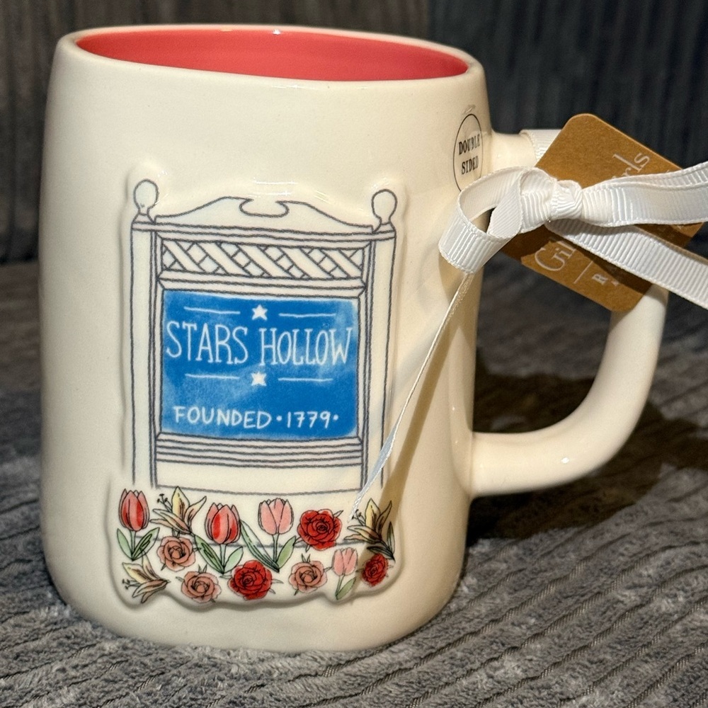 Rae Dunn x Gilmore Girls Mug with Pink Interior I’D RATHER BE IN STARS HOLLOW - Picture 3 of 8